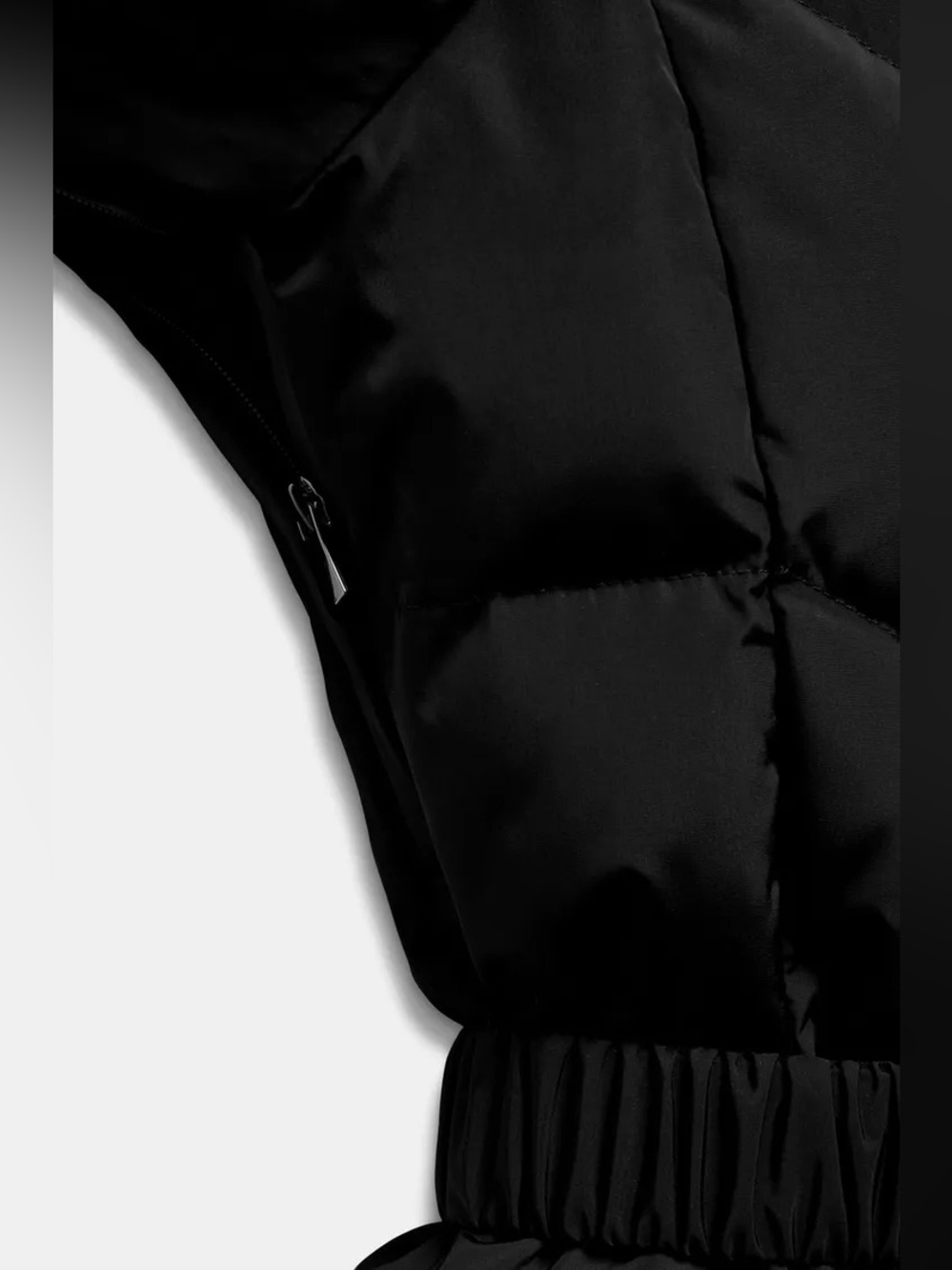Zara QUILTED ANORAK 80% DOWN 20% FEATHER WATER RESISTANT WINDPROOF RECCO® SKI - Picture 6 of 12